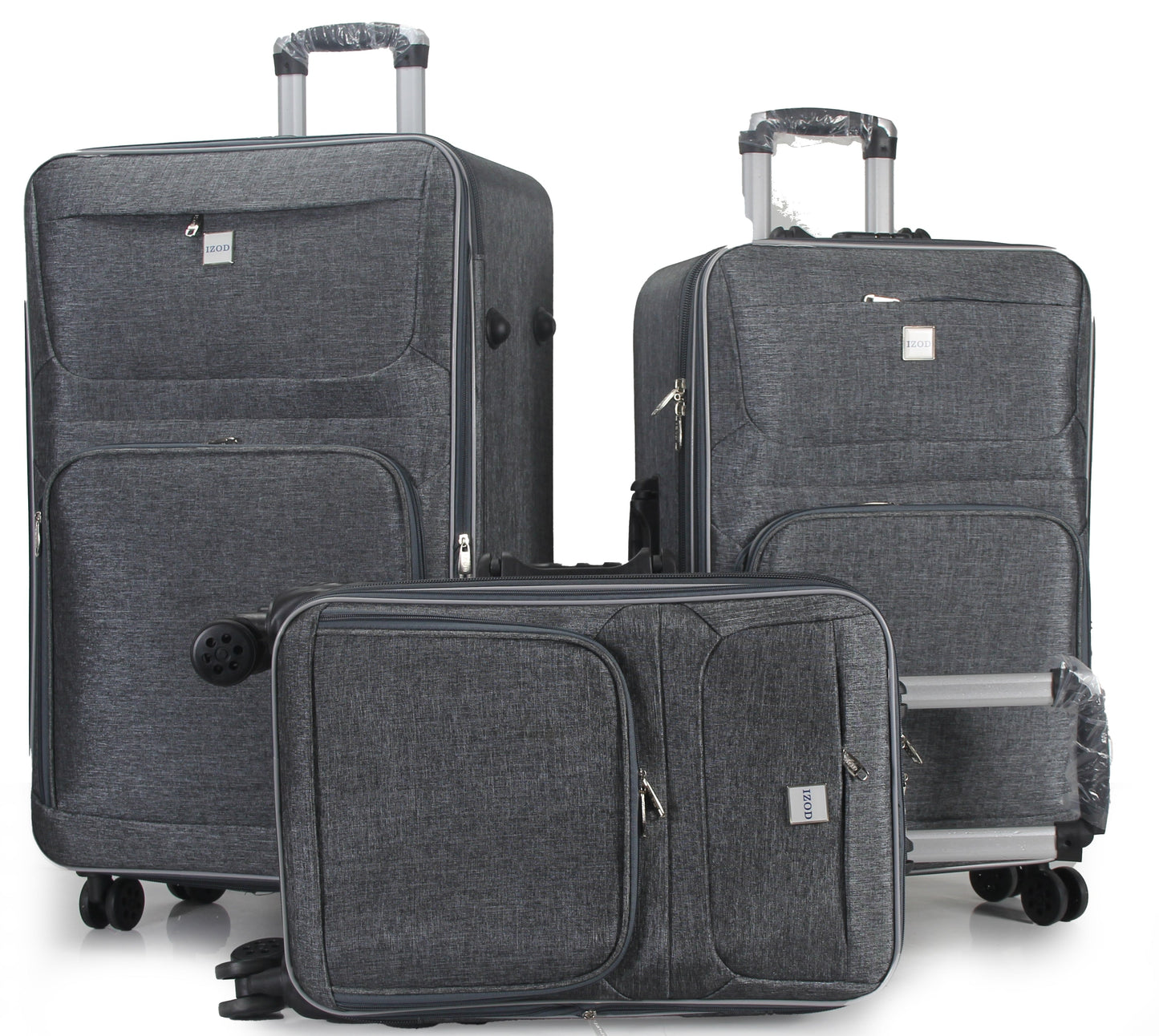 IZOD Zane Soft Shell Lightweight Expandable 3 Piece Luggage Set - Stiles Supply Co.