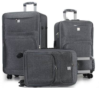 IZOD Zane Soft Shell Lightweight Expandable 3 Piece Luggage Set - Stiles Supply Co.