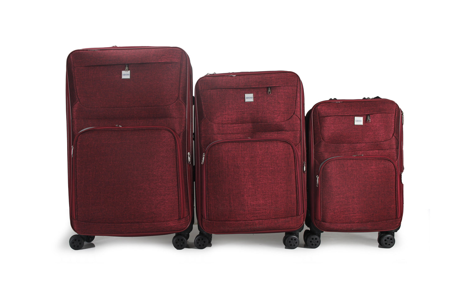 IZOD Zane Soft Shell Lightweight Expandable 3 Piece Luggage Set - Stiles Supply Co.