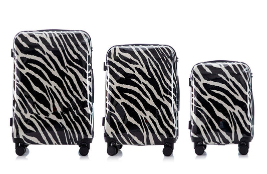 Mirage Zebra 3-Piece Luggage Set - Stiles Supply Co.