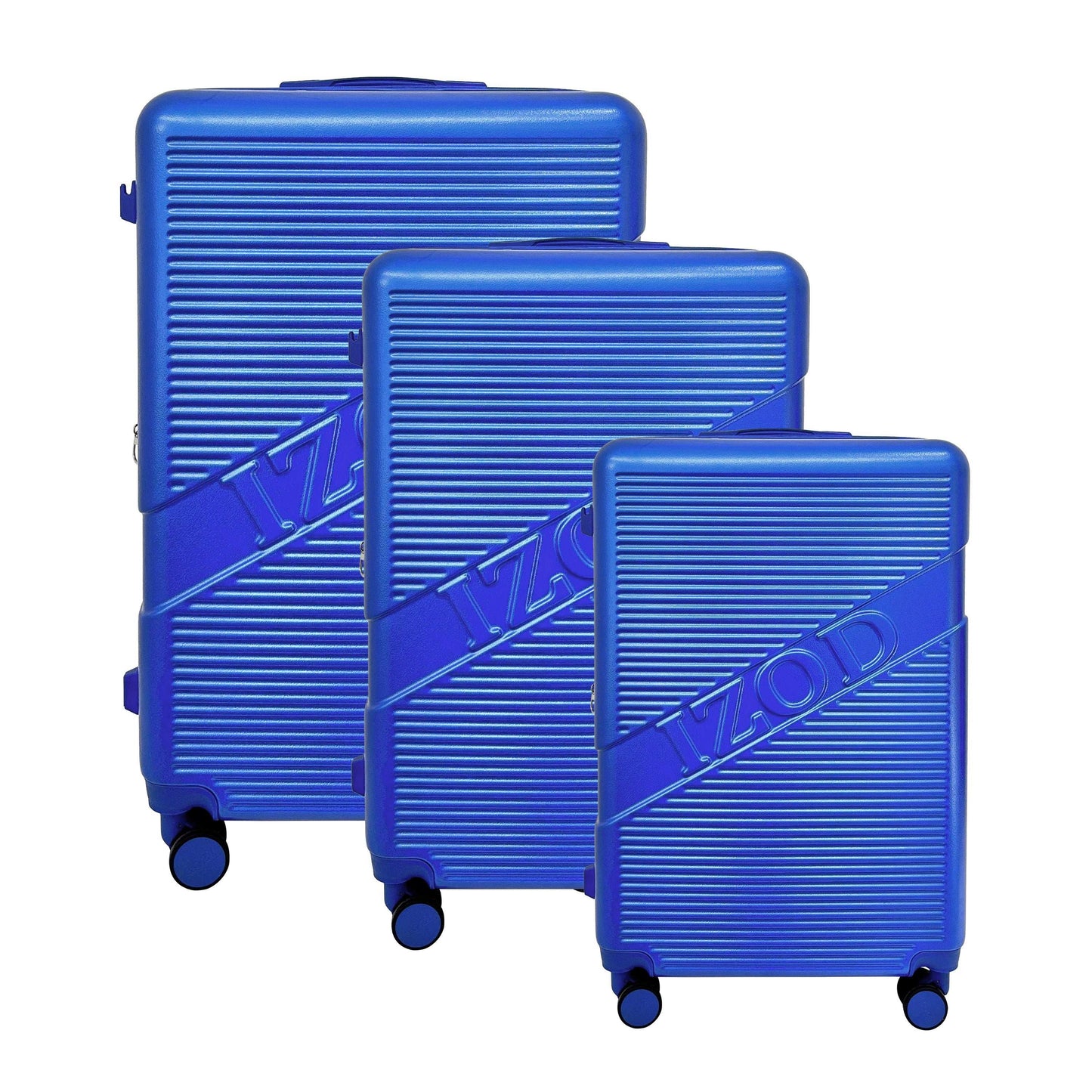 IZOD Harper Expandable ABS Hard shell Luggage 5 Piece Travel Set - Stiles Supply Co.