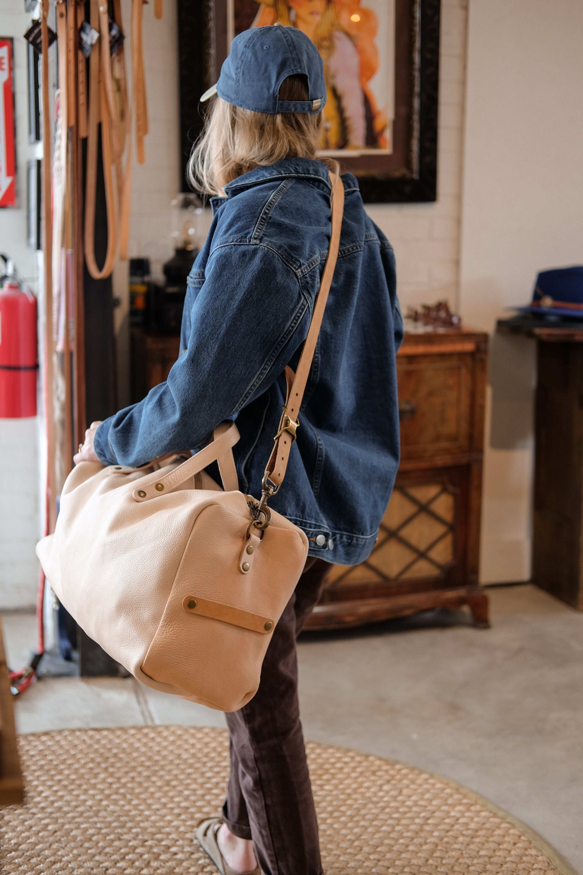 Twisted Arrow Weekend Warrior Leather Duffle Bag