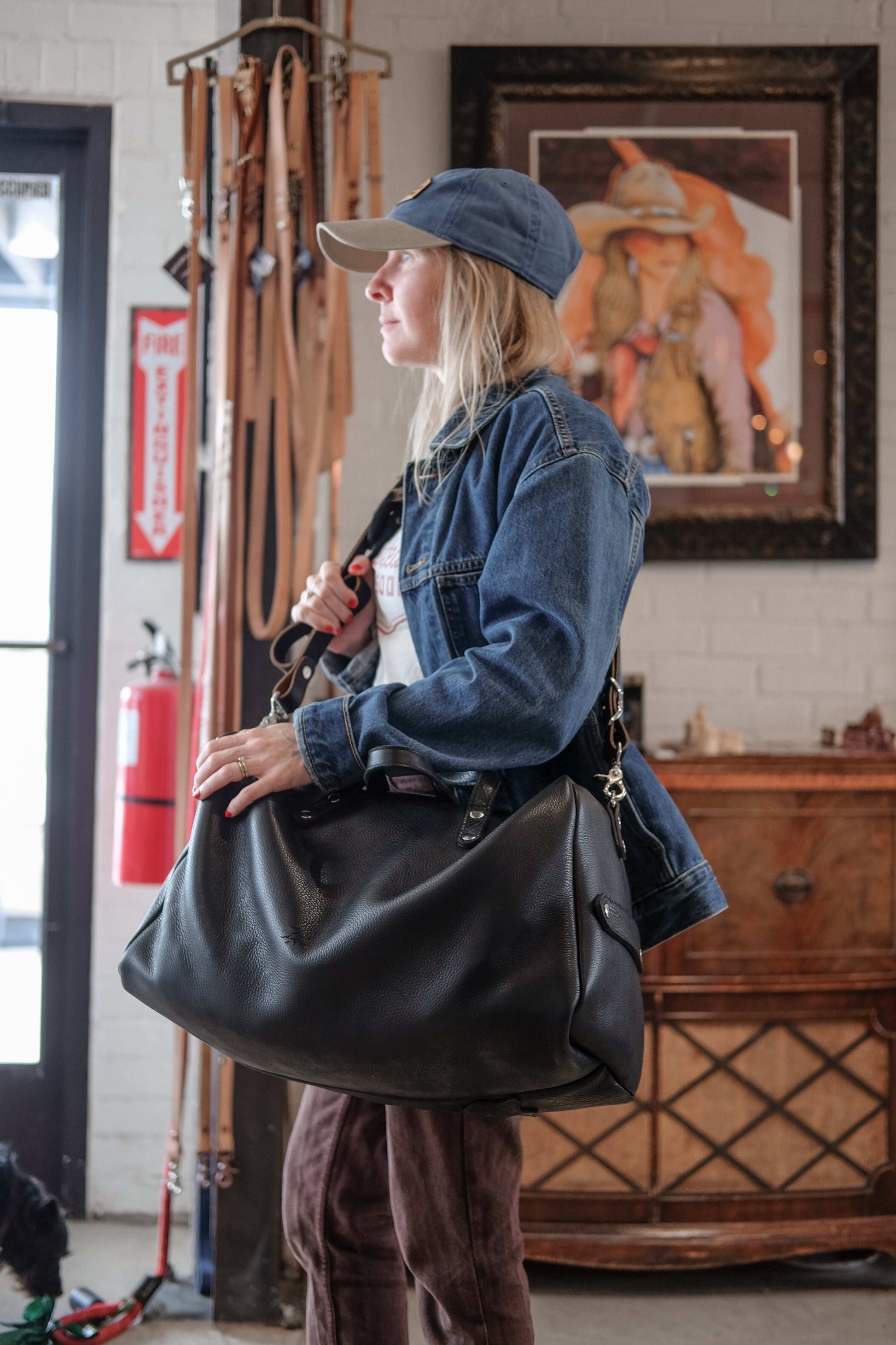 Twisted Arrow Weekend Warrior Leather Duffle Bag