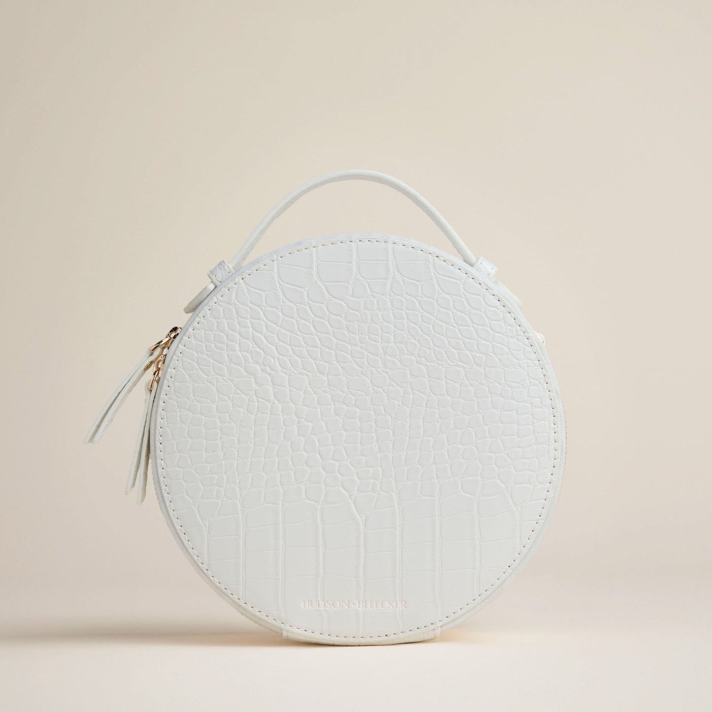 Hudson + Bleecker Nomad Round Travel Bag - White Crocodile