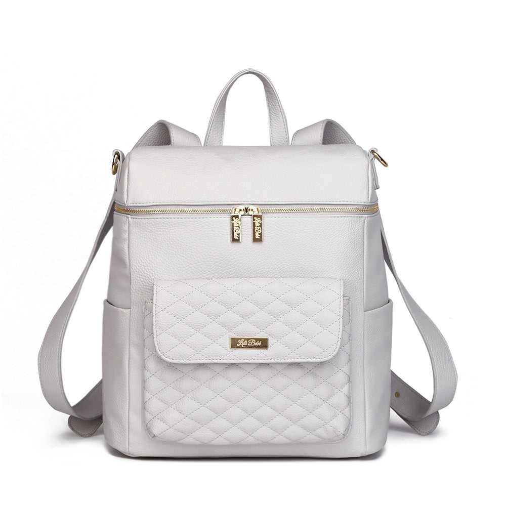 Luli Bebe Signature Diaper Bag Stone Grey