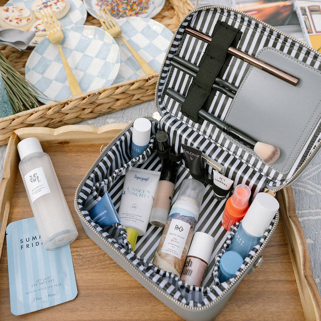 Hudson + Bleecker Jetsetter Train Case - Lagoon Blue