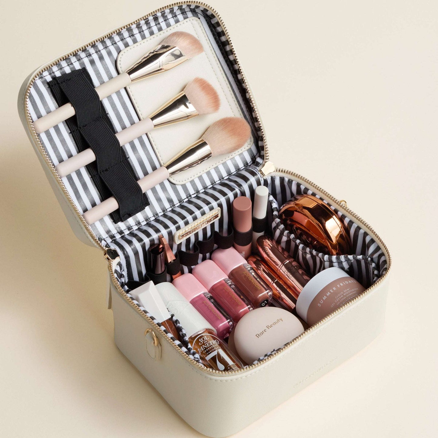 Hudson + Bleecker Jetsetter Train Case - White Crocodile