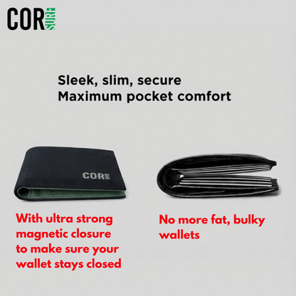 COR Surf Eco Bifold Cash Wallet with Magnetic Closure