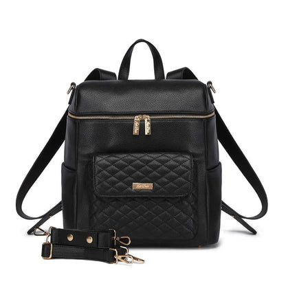 Luli Bebe Signature Diaper Bag Ebony Black