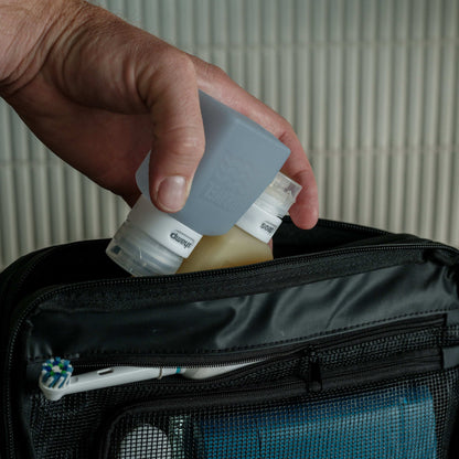 Gravel Travel Bottles For Liquids 3oz (89 ml) (Two Pack) | Honey & Glacier - Stiles Supply Co.