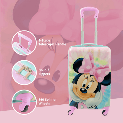 Disney Minnie Mouse Kids 21" Carry-On Spinner Luggage - Stiles Supply Co.