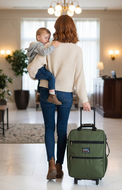 Tough Traveler CLIPPER Rolling Carry-On Luggage (Made in USA)