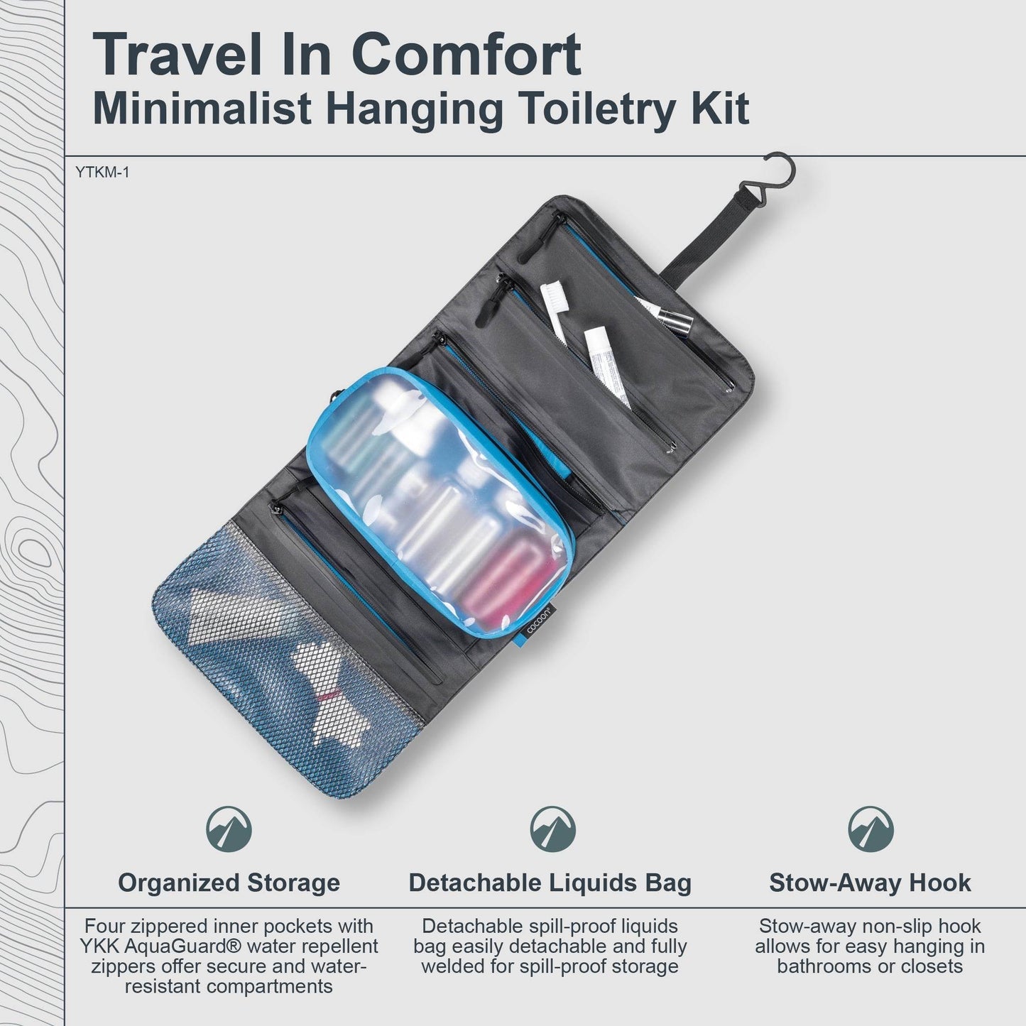 Minimalist Hanging Toiletry Kit