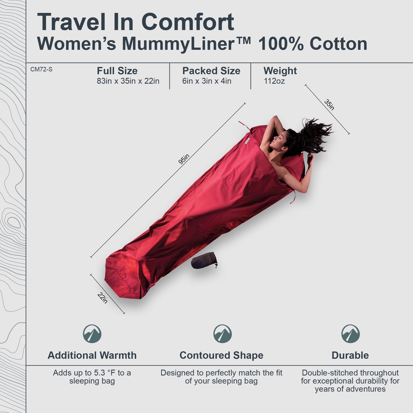 MummyLiner™ Cotton - short