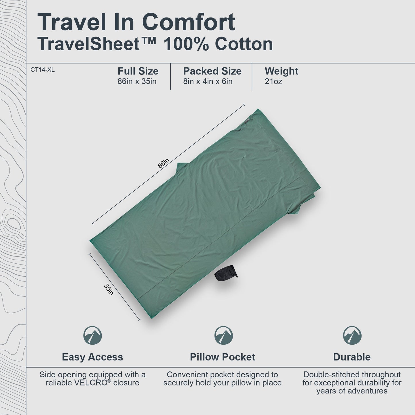 TravelSheet™ Cotton XL