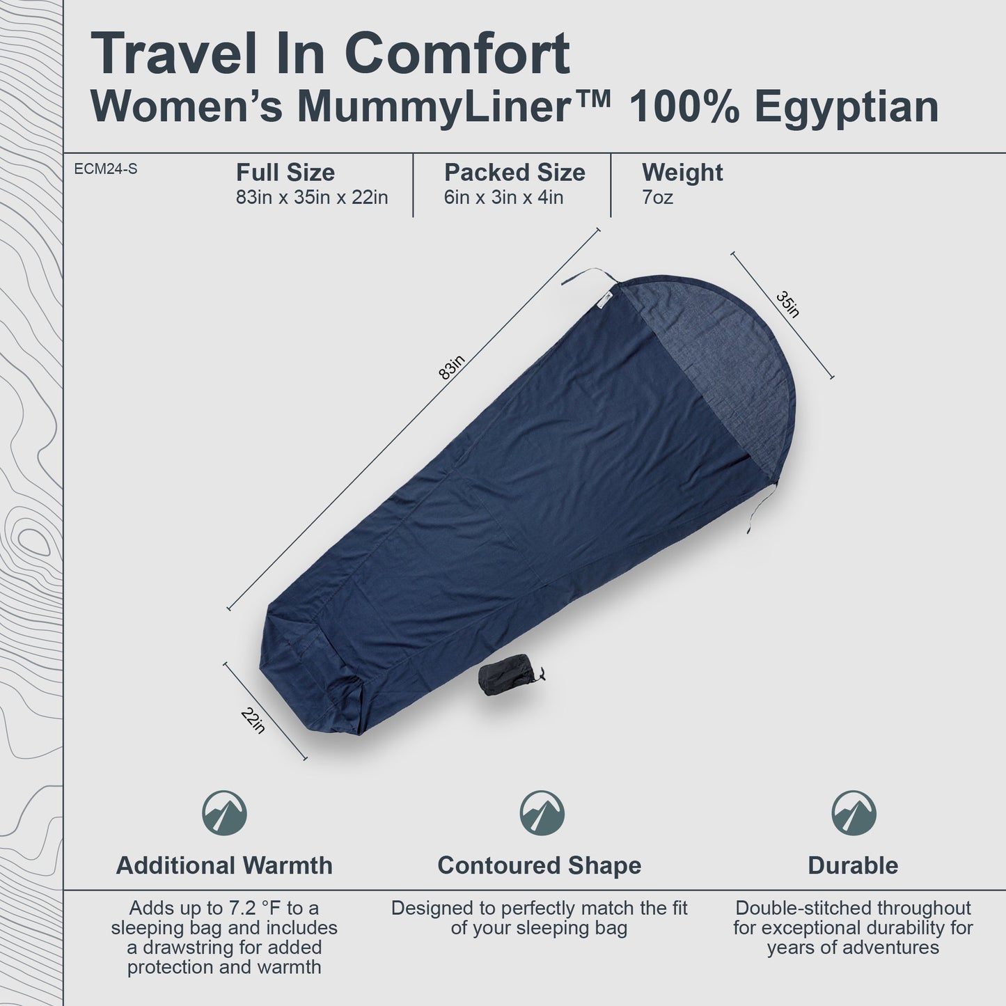 MummyLiner™ Egyptian Cotton - short