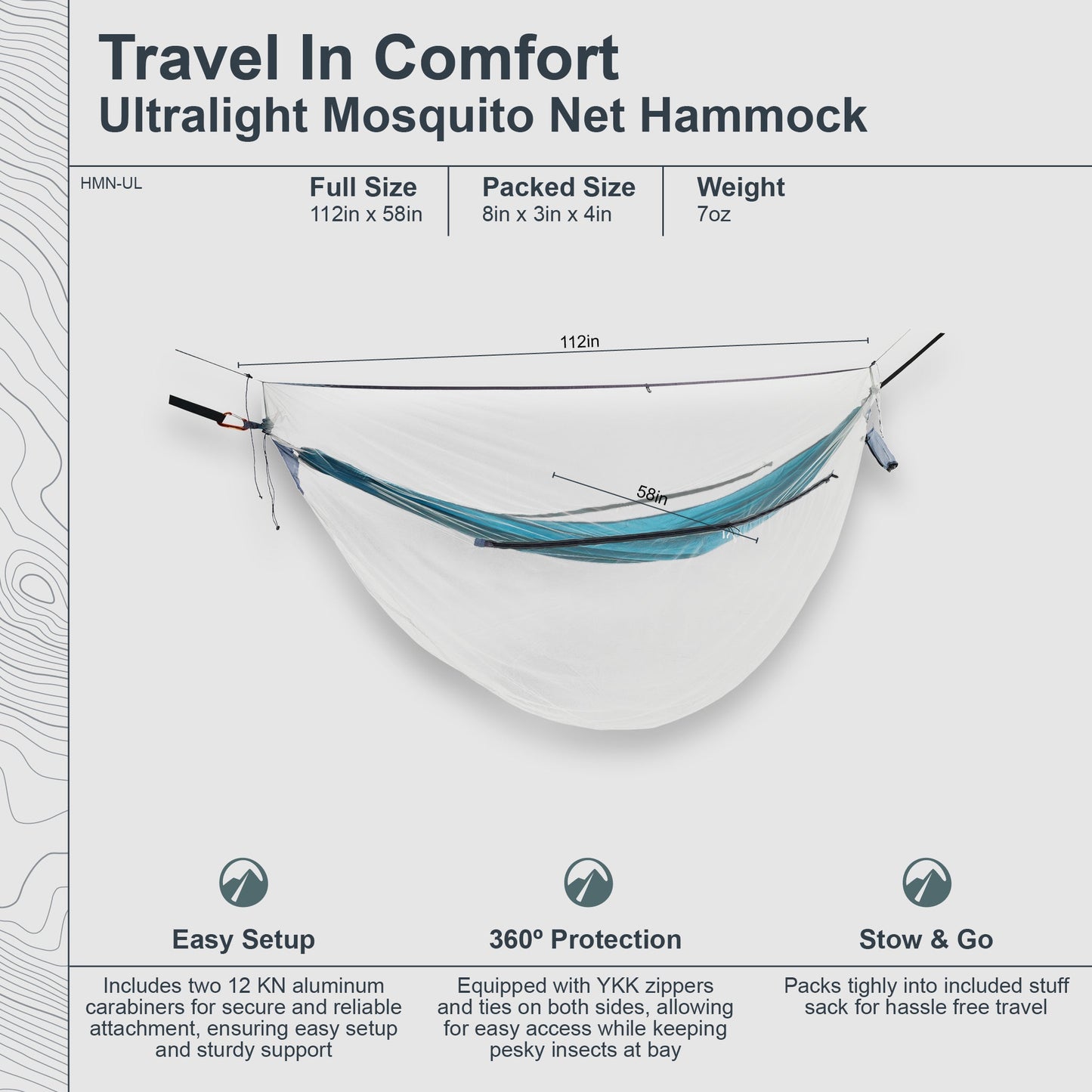 Mosquito Net for Hammocks Ultralight