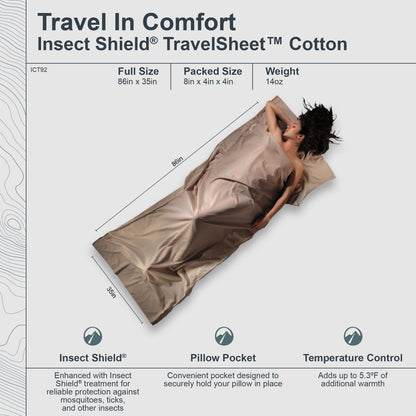 Insect Shield® TravelSheet™ Cotton
