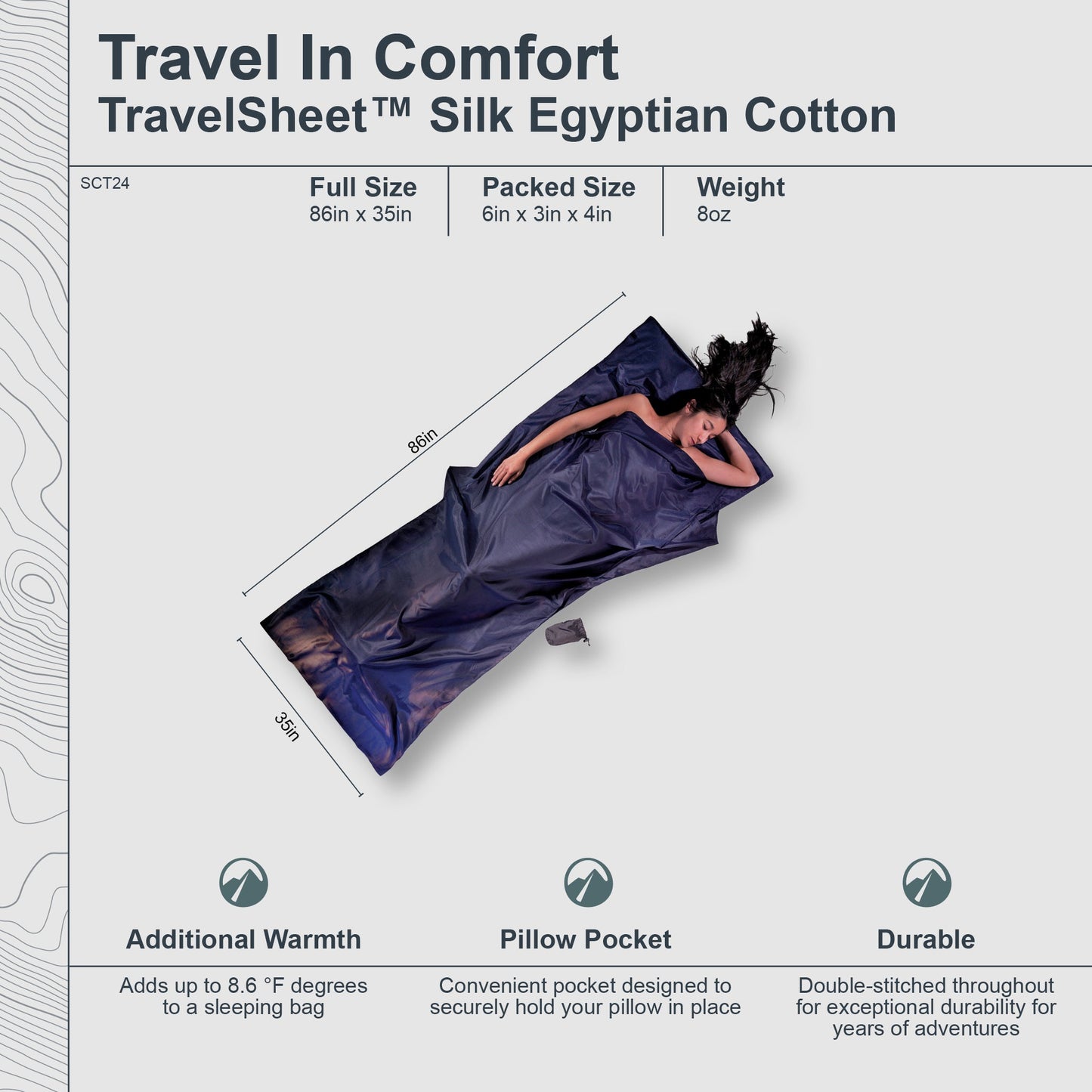 TravelSheet™ Silk Egyptian Cotton