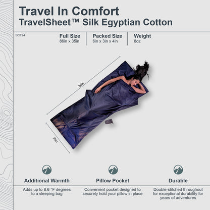 TravelSheet™ Silk Egyptian Cotton
