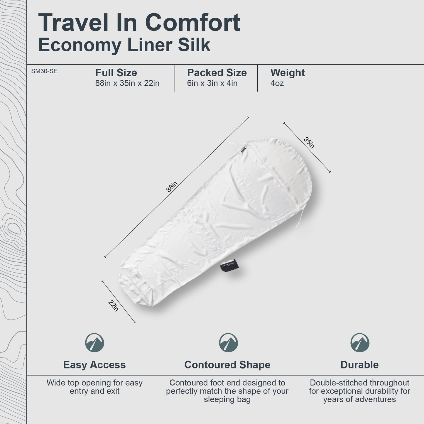 MummyLiner™ Economy Silk