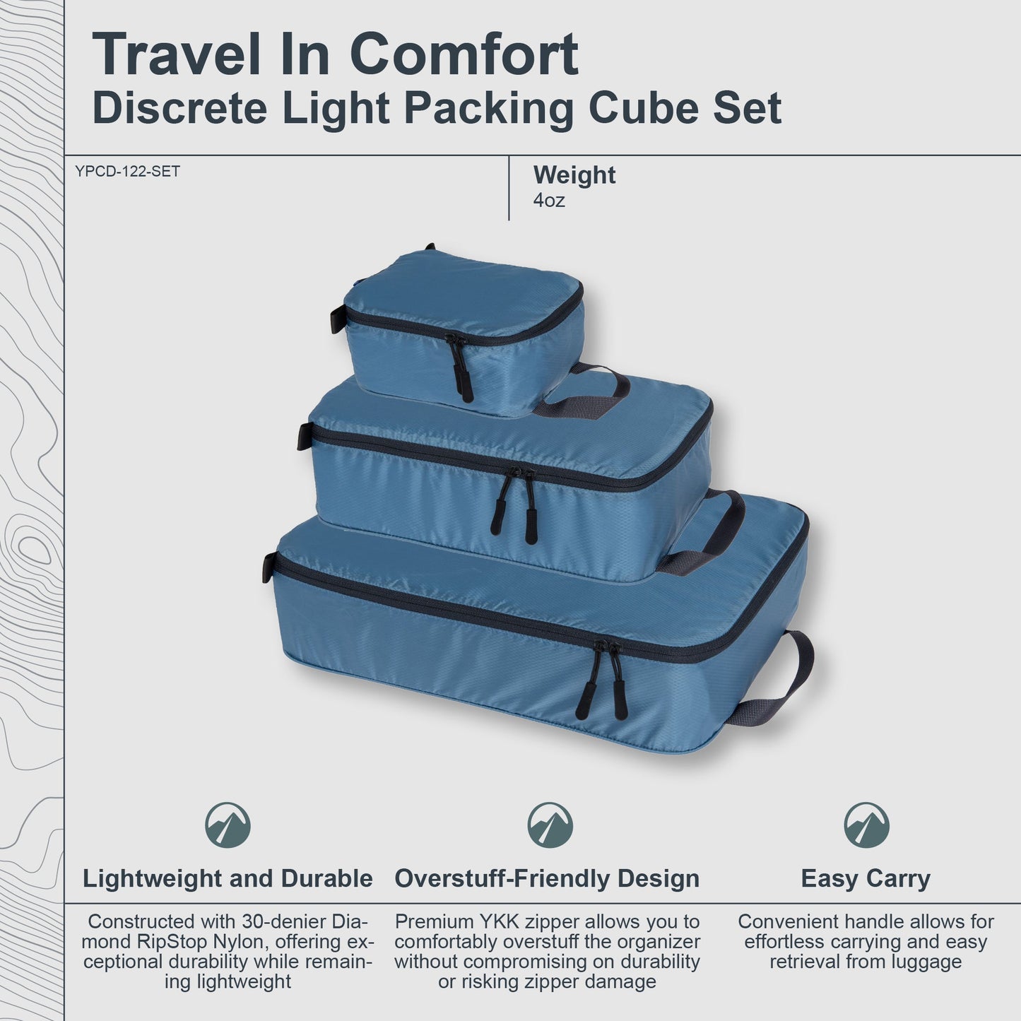 Discrete Light Packing Cubes