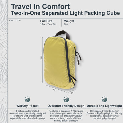 Two-In-One Separated Packing Cube Light