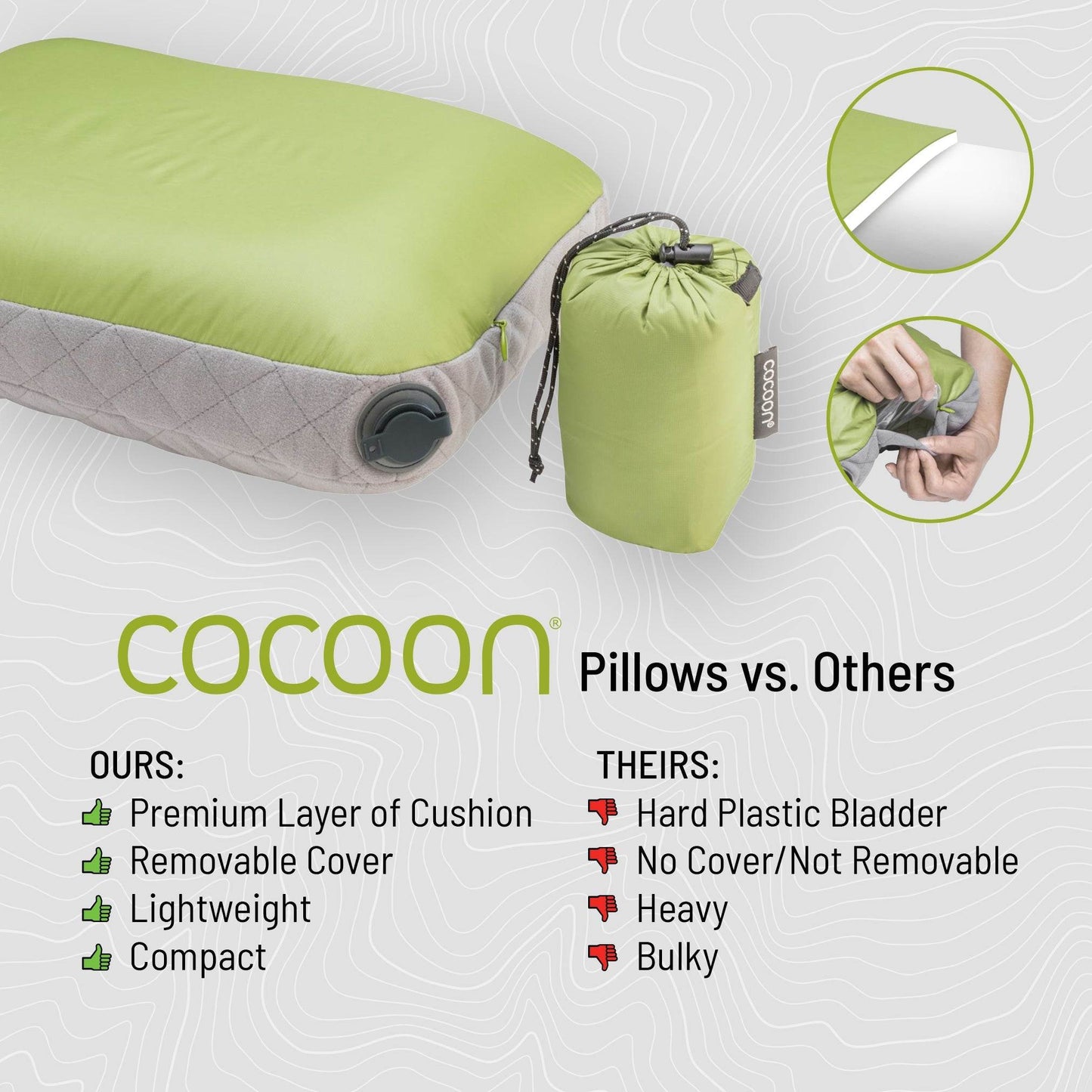 Ergo AirCore Pillow Ultralight U Shaped