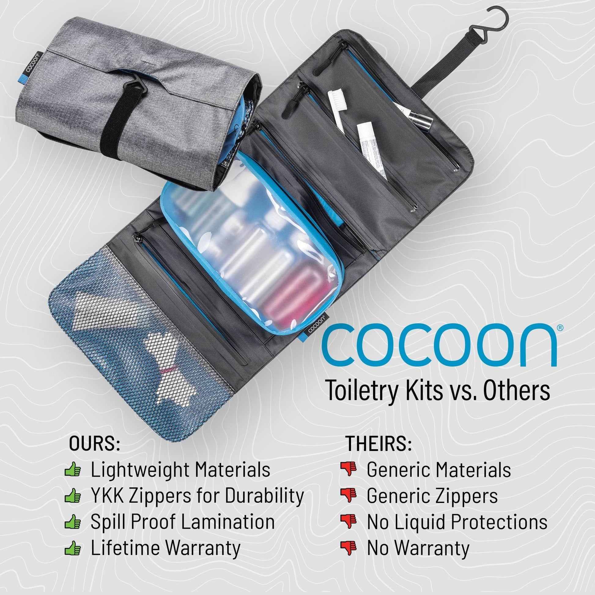 Minimalist Hanging Toiletry Kit Monsoon Silk™