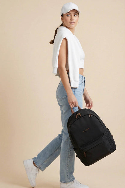 Luli Bebe The Daily Backpack - Black/Brown