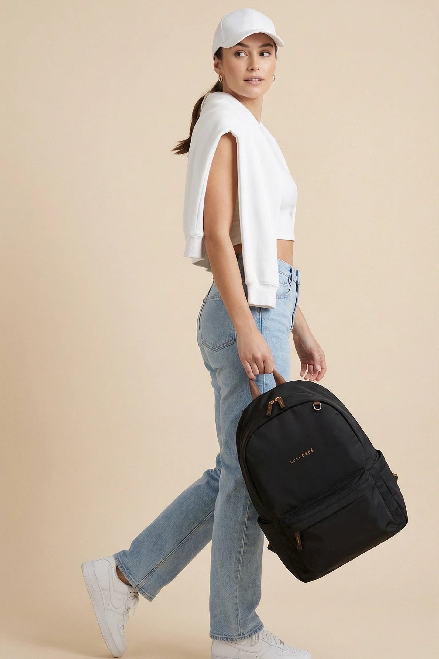 Luli Bebe The Daily Backpack - Black/Brown