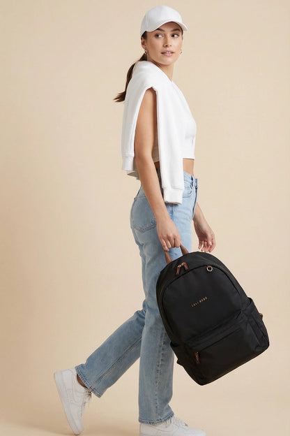 Luli Bebe The Daily Backpack - Black/Brown