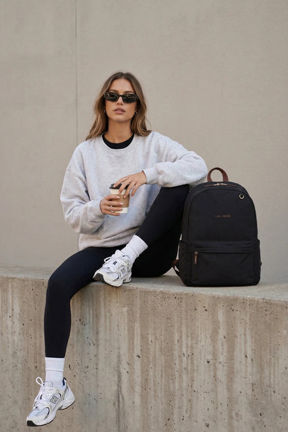 Luli Bebe The Daily Backpack - Black/Brown
