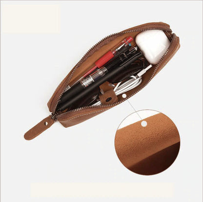 Steel Horse Leather The Paavo Leather Pen Case | Makeup Pouch - Stiles Supply Co.