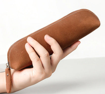 Steel Horse Leather The Paavo Leather Pen Case | Makeup Pouch - Stiles Supply Co.