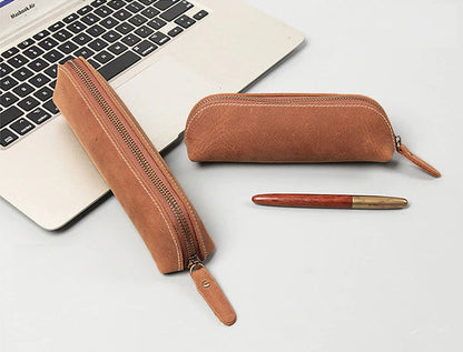 Steel Horse Leather The Paavo Leather Pen Case | Makeup Pouch - Stiles Supply Co.
