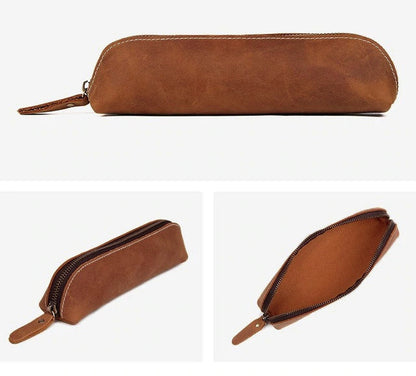 Steel Horse Leather The Paavo Leather Pen Case | Makeup Pouch - Stiles Supply Co.
