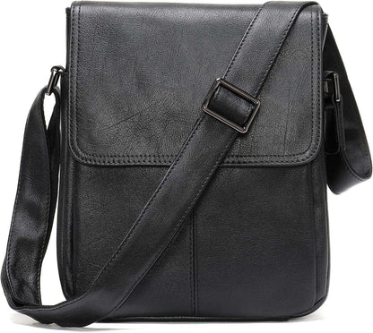 FR Fashion Co. Men's Compact Genuine Leather Crossbody Bag