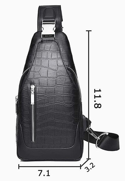 FR Fashion Co. Premium Leather Sling Backpack