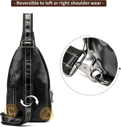 FR Fashion Co. Handmade Genuine Leather Crossbody Sling Bag