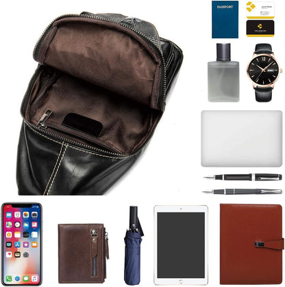 FR Fashion Co. Handmade Genuine Leather Crossbody Sling Bag