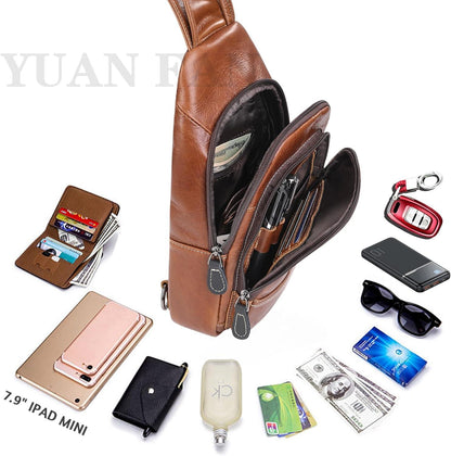 FR Fashion Co. Casual Leather Sling Bag