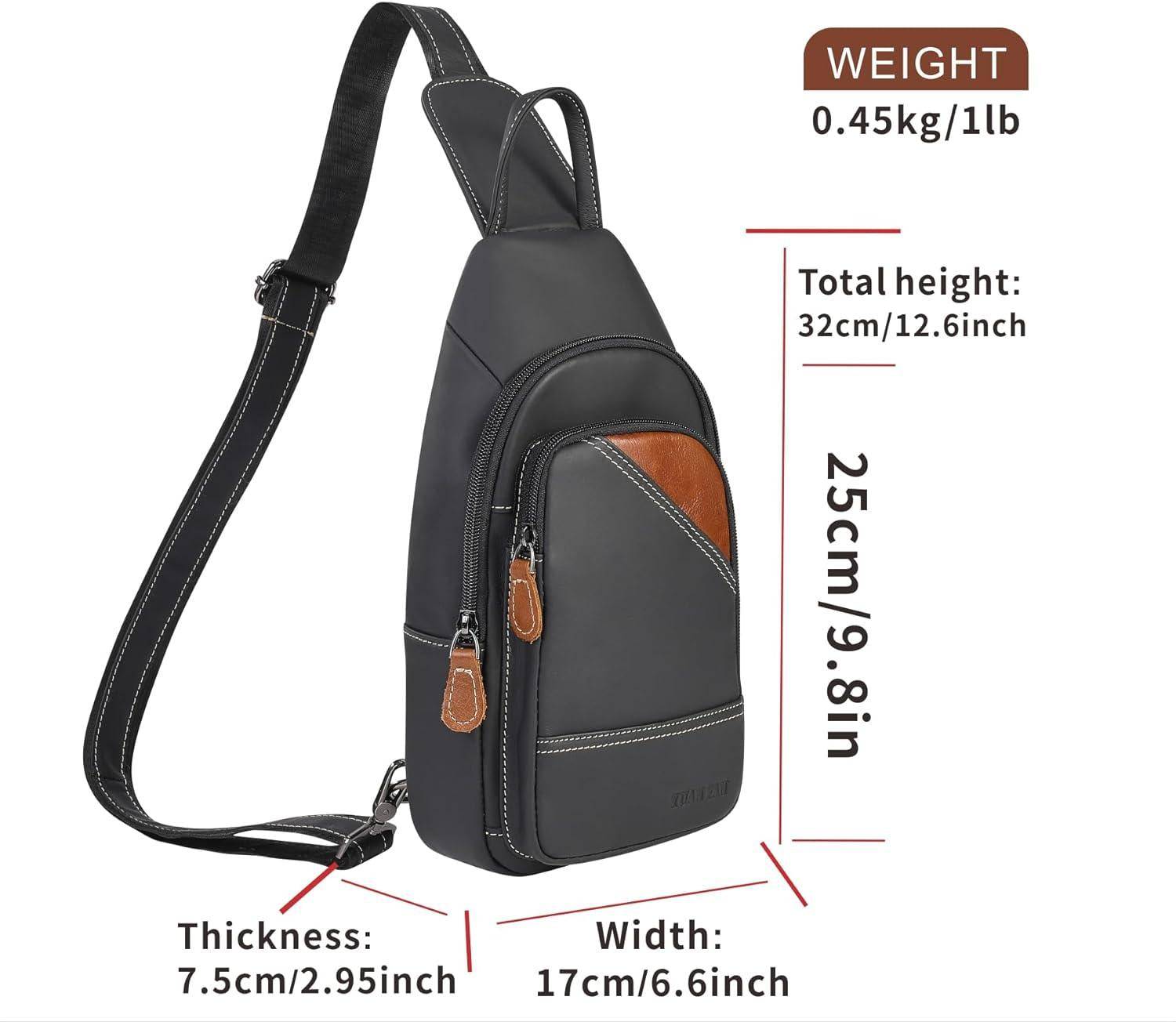 FR Fashion Co. Casual Leather Sling Bag