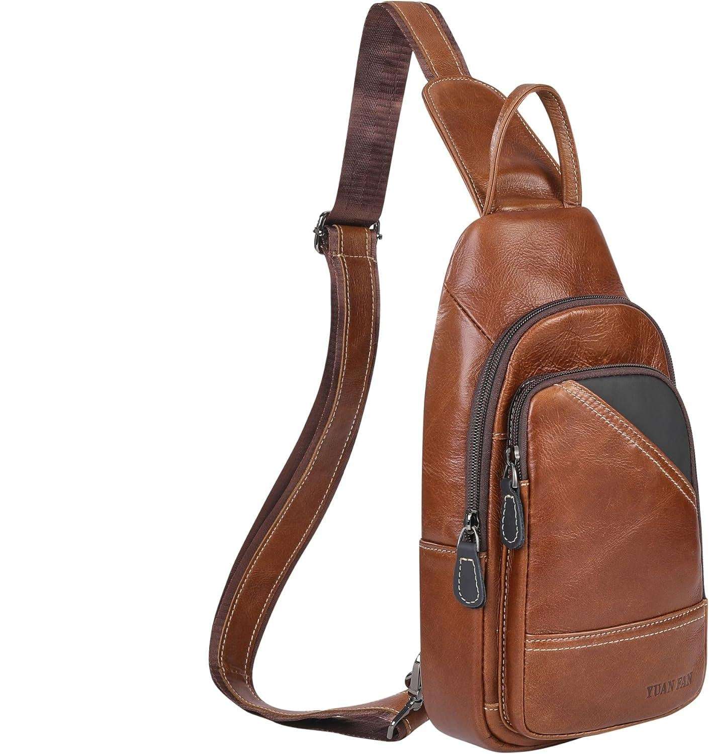 FR Fashion Co. Casual Leather Sling Bag
