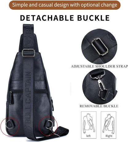 FR Fashion Co. Classic Urban Leather Sling Bag