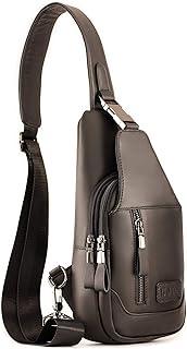 FR Fashion Co. Genuine Leather Sling Backpack