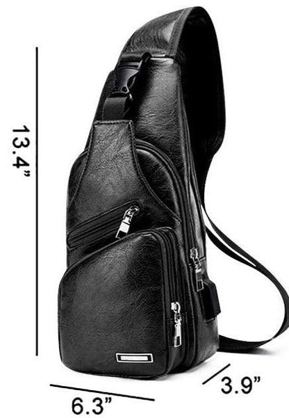 FR Fashion Co. Luxury Leather Crossbody Sling Bag