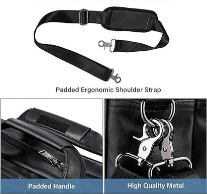 FR Fashion Co. 15" Mens Leather Laptop Messenger Bag