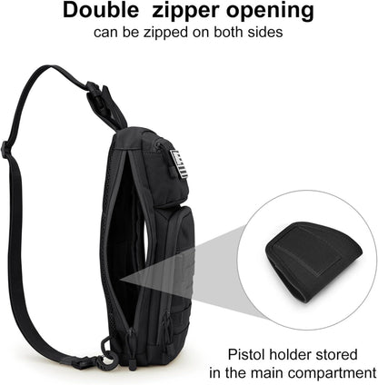 FR Fashion Co. 10L Tactical EDC Sling Backpack