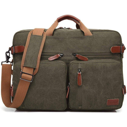 FR Fashion Co. 16" Multi-functional Canvas Messenger Bag